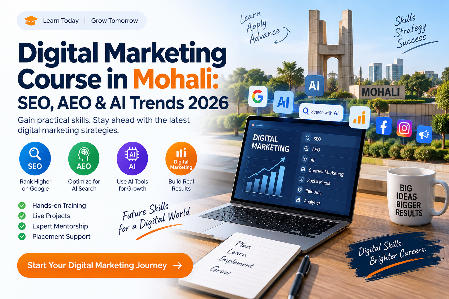 Digital Marketing Course in Mohali: SEO, AEO & AI Trends 2026